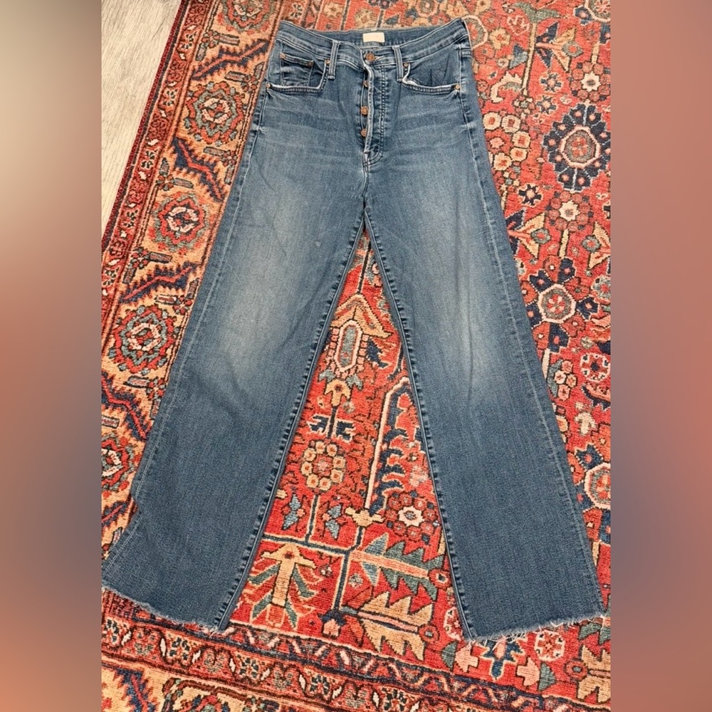 Mother jeans rambler ankle fray